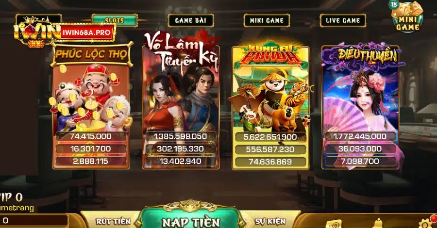 Trải nghiệm danh mục Nổ Hũ uy tín tại cổng game IWIN68